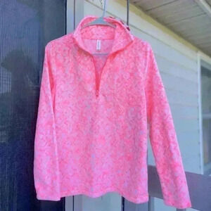 Fleece pullover half zip